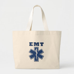 Grand Tote Bag Étoile d'EMT de la vie
