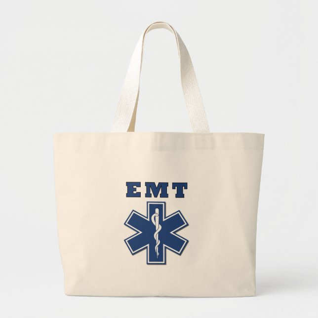 Grand Tote Bag Étoile d'EMT de la vie (Devant)