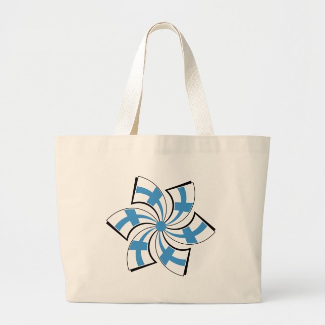 Grand Tote Bag Étoile finlandaise (Devant)