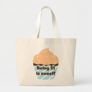 Grand Tote Bag Etre 21 est doux t-shirts et cadeaux d'anniversair