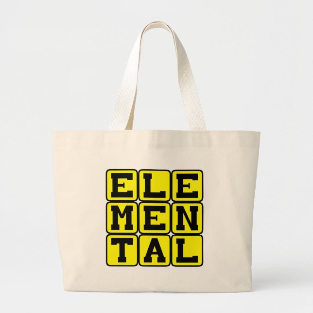 Grand Tote Bag Être mythique élémentaire (Devant)