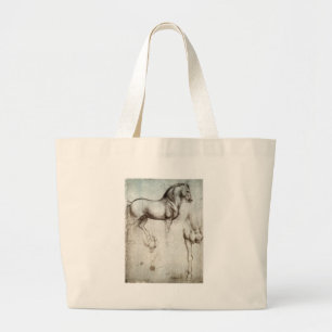 Grand Tote Bag Étude des chevaux - Leonardo da Vinci