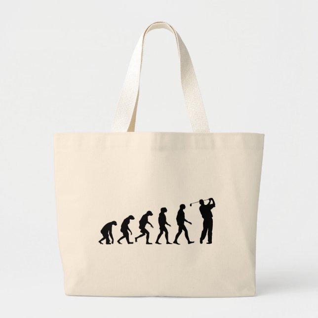 Grand Tote Bag Évolution du golf (Devant)