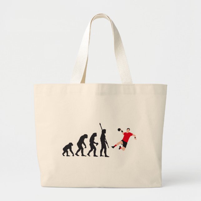 Grand Tote Bag évolution handball (Devant)