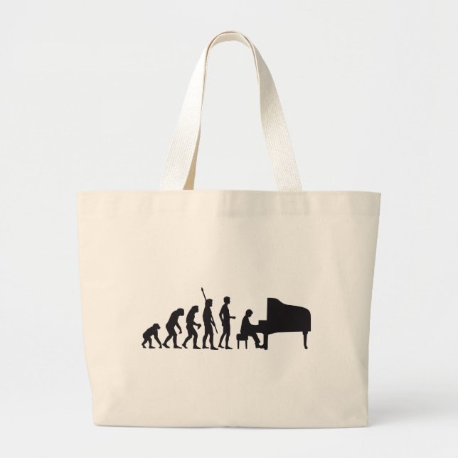 Grand Tote Bag évolution piano (Devant)