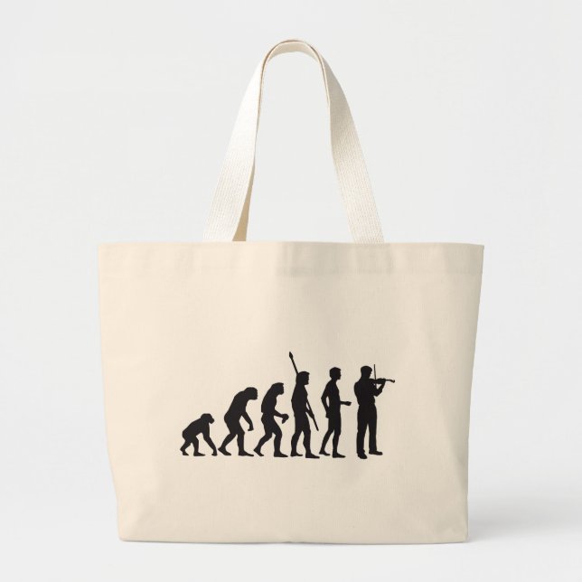 Grand Tote Bag évolution violin (Devant)