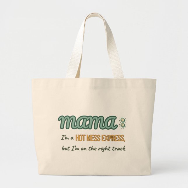 Grand Tote Bag Express de mess chaud MaMa (Devant)