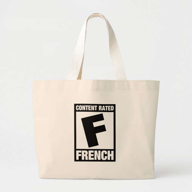 Grand Tote Bag F évalué : Français (Devant)