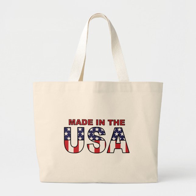 Grand Tote Bag Fabriqué aux Etats-Unis (Devant)