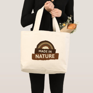 Grand Tote Bag Fabriqué dans la nature Vegan Ethique Type de Vie