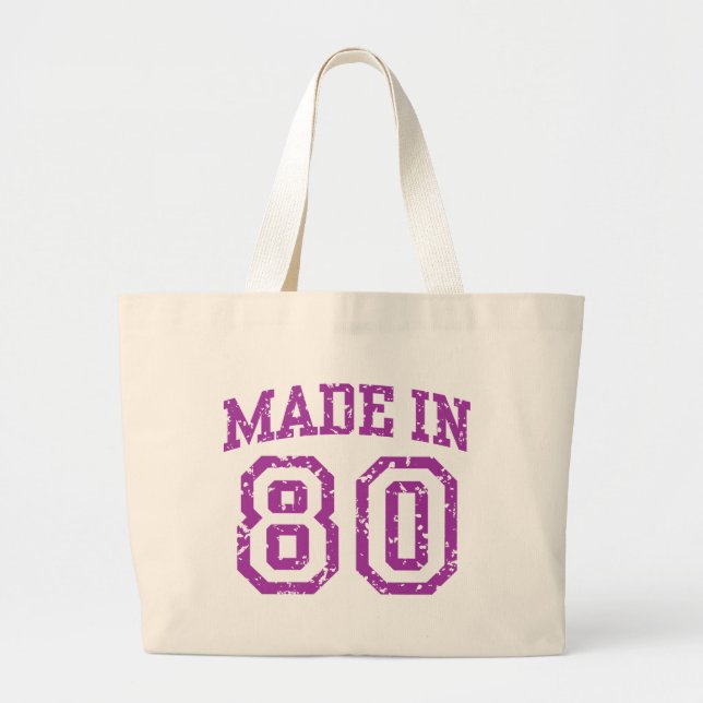 Grand Tote Bag Fabriqué en 80 (Devant)