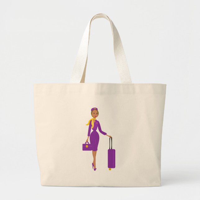 Grand Tote Bag Fabuleux agent de bord (Devant)