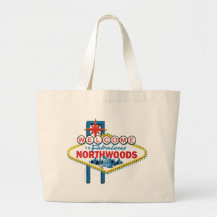 Grand Tote Bag Fabuleux-Nord-Woods