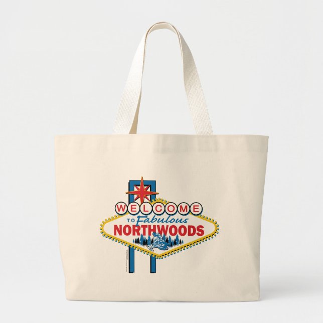 Grand Tote Bag Fabuleux-Nord-Woods (Devant)
