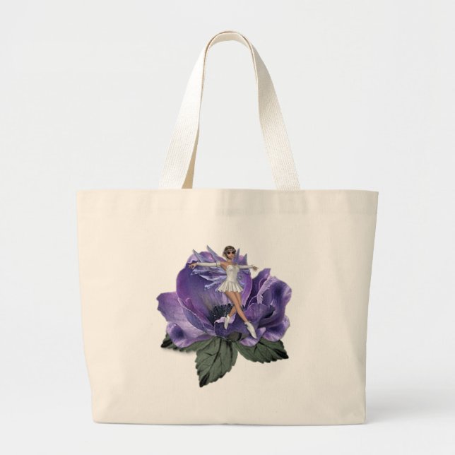 Grand Tote Bag Faery 4 de fleur de KRW (Devant)