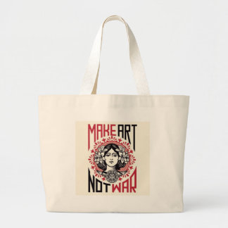 Grand Tote Bag faites la guerre d'art pas