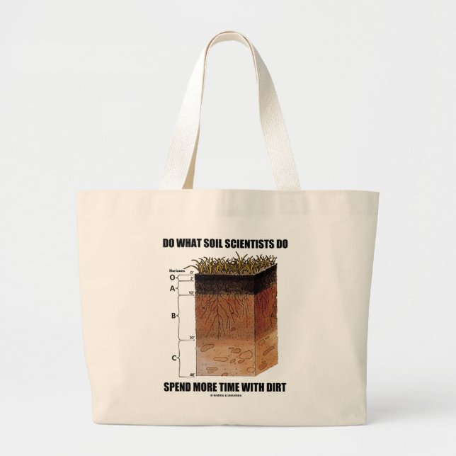 Grand Tote Bag Faites quels scientifiques de sol dépensent plus (Devant)