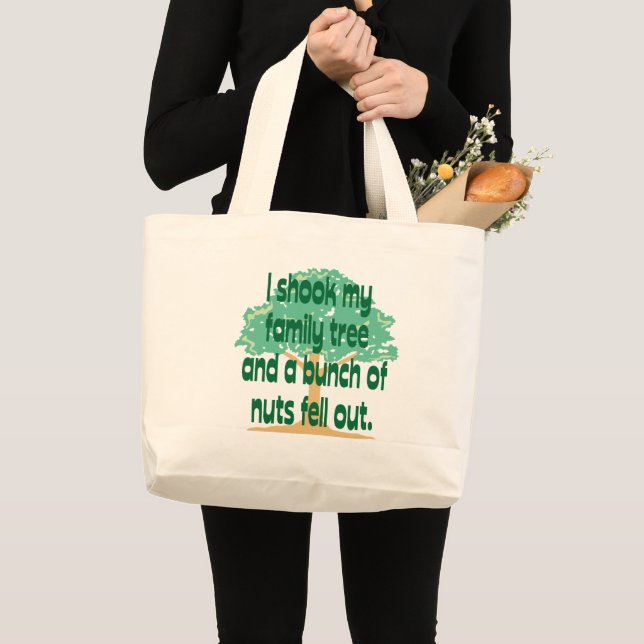 Grand Tote Bag Famille à noix (Devant (produit))