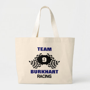 Grand Tote Bag Famille de course d'équipe