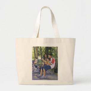 Grand Tote Bag Famille en parc 1999