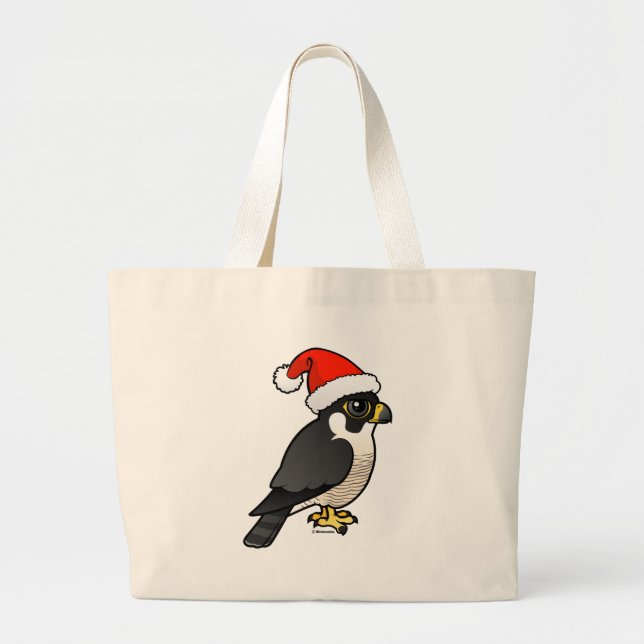 Grand Tote Bag Faucon pèlerin Père Noël (Devant)