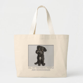 Grand Tote Bag Favori (noir) de Schnoodle