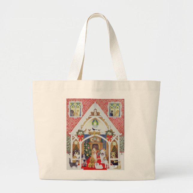 Grand Tote Bag Favoris noirs et blancs (Devant)