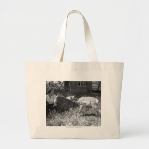 Grand Tote Bag Femme allaitant une antilope