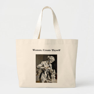 Grand Tote Bag Femme, Crée-Toi – Autoportrait Construit