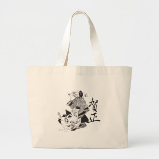 Grand Tote Bag Femme de geisha et lettrage japonais