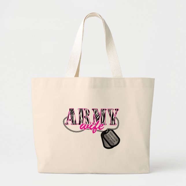 Grand Tote Bag Femme de l'armée (Devant)