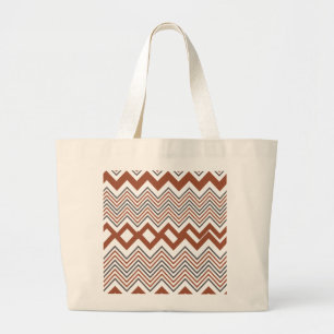 Grand Tote Bag Femme de Zigzag colorée