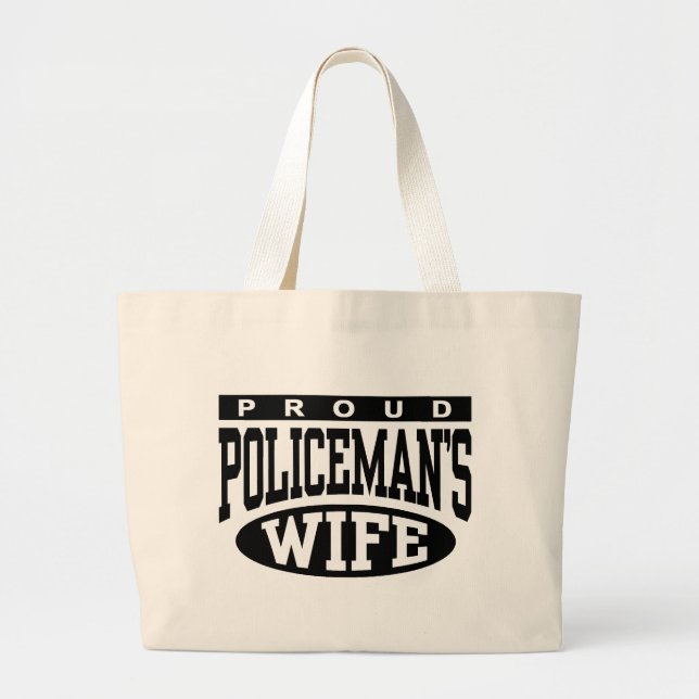 Grand Tote Bag Femme du policier (Devant)