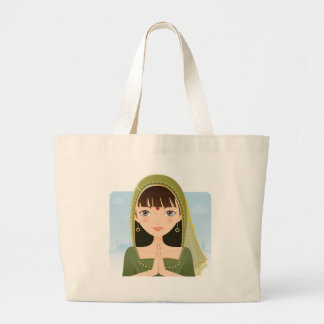 Grand Tote Bag Femme indienne