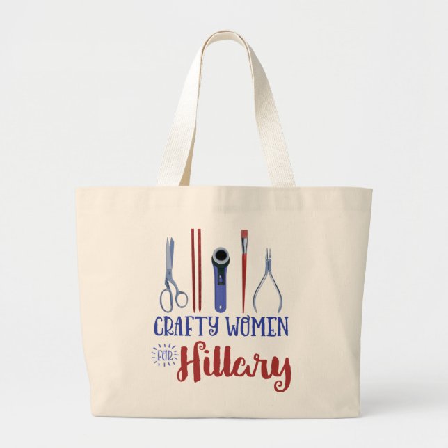 Grand Tote Bag Femmes astucieuses pour Hillary Fourre-tout (Devant)