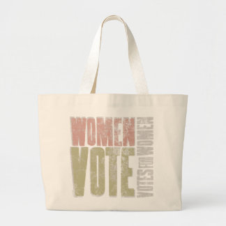 Grand Tote Bag Femmes Vote Fourre-tout / Châtaignier pâle Sage