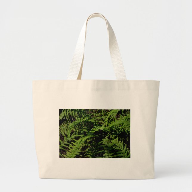 Grand Tote Bag Fermes botaniques vertes (Devant)