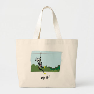 Grand Tote Bag "Fermez- la fermeture éclairle ! "