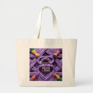 Grand Tote Bag Fête du Nœud en Rafia
