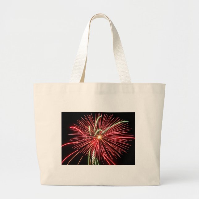 Grand Tote Bag Feu rouge (Devant)