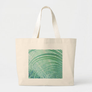 Grand Tote Bag Feuille de palmier de plante verte douce