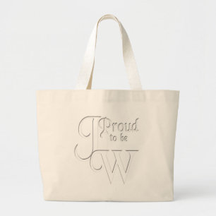 Grand Tote Bag Fière d'être le témoin de Jéhovah