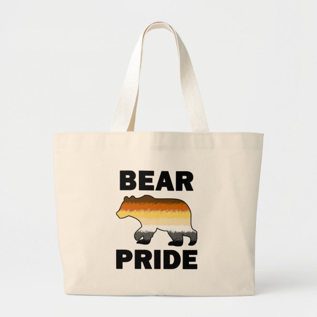Grand Tote Bag Fierté de l'ours (Devant)