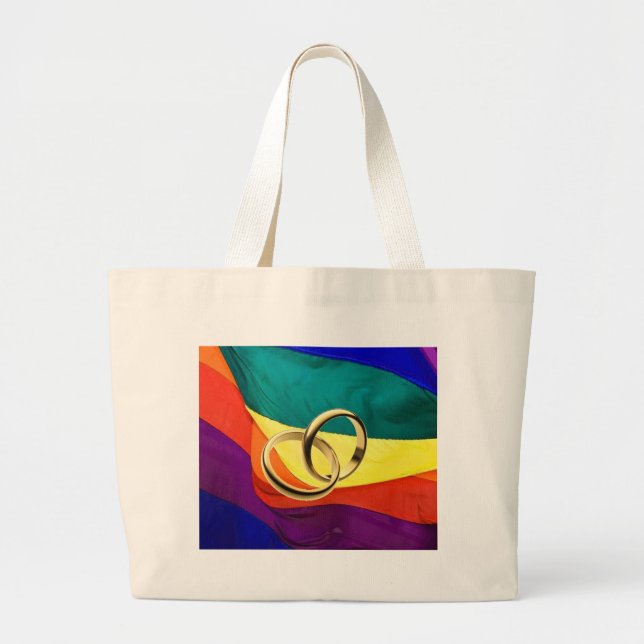 Grand Tote Bag Fierté et mariage (Devant)