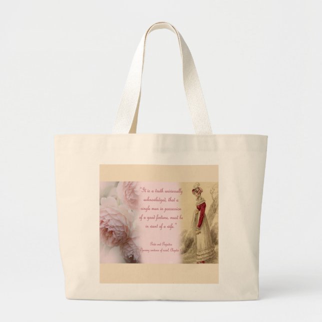 Grand Tote Bag Fierté et préjudice (Devant)