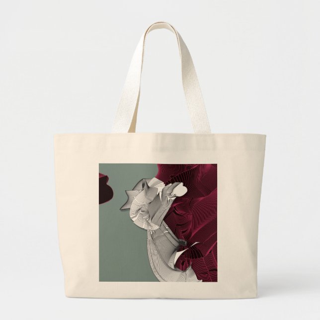 Grand Tote Bag Figure Art numérique (Devant)