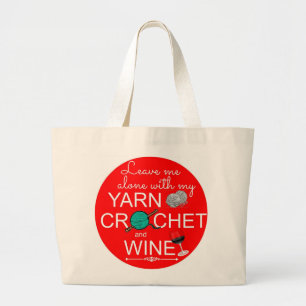 Grand Tote Bag Fil, crochet, vin