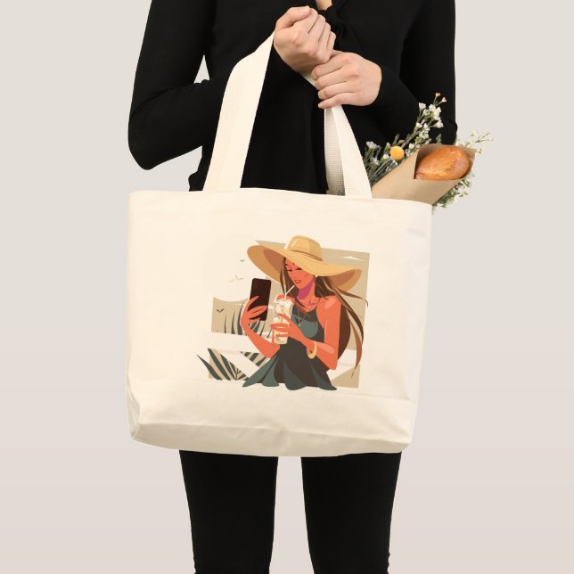 Grand Tote Bag Fille cool (Devant (produit))