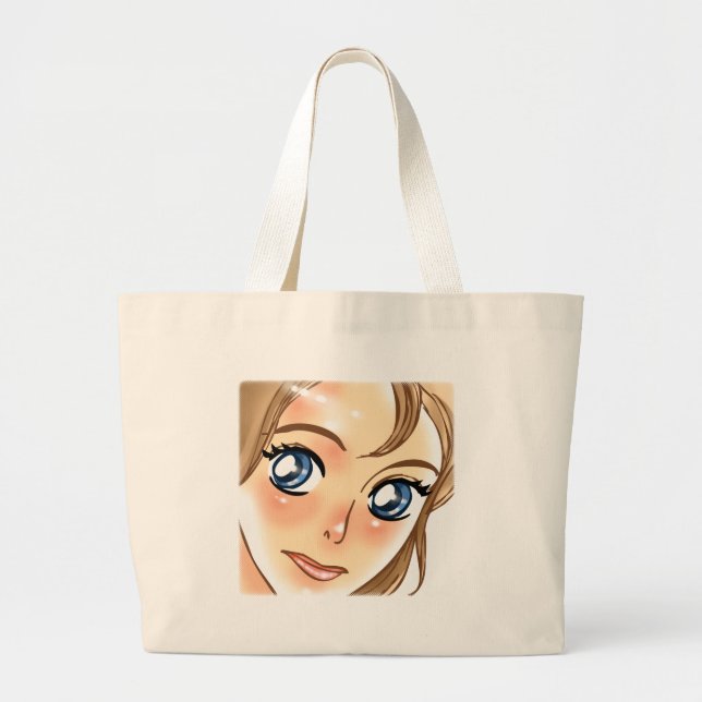 GRAND TOTE BAG FILLE D'ANIME (Devant)