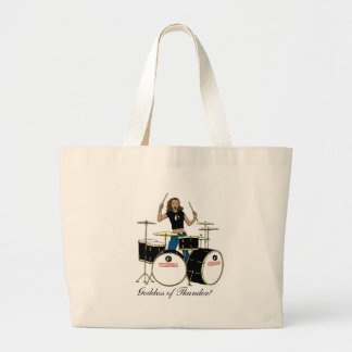 Grand Tote Bag Fille de batteur de Waheela